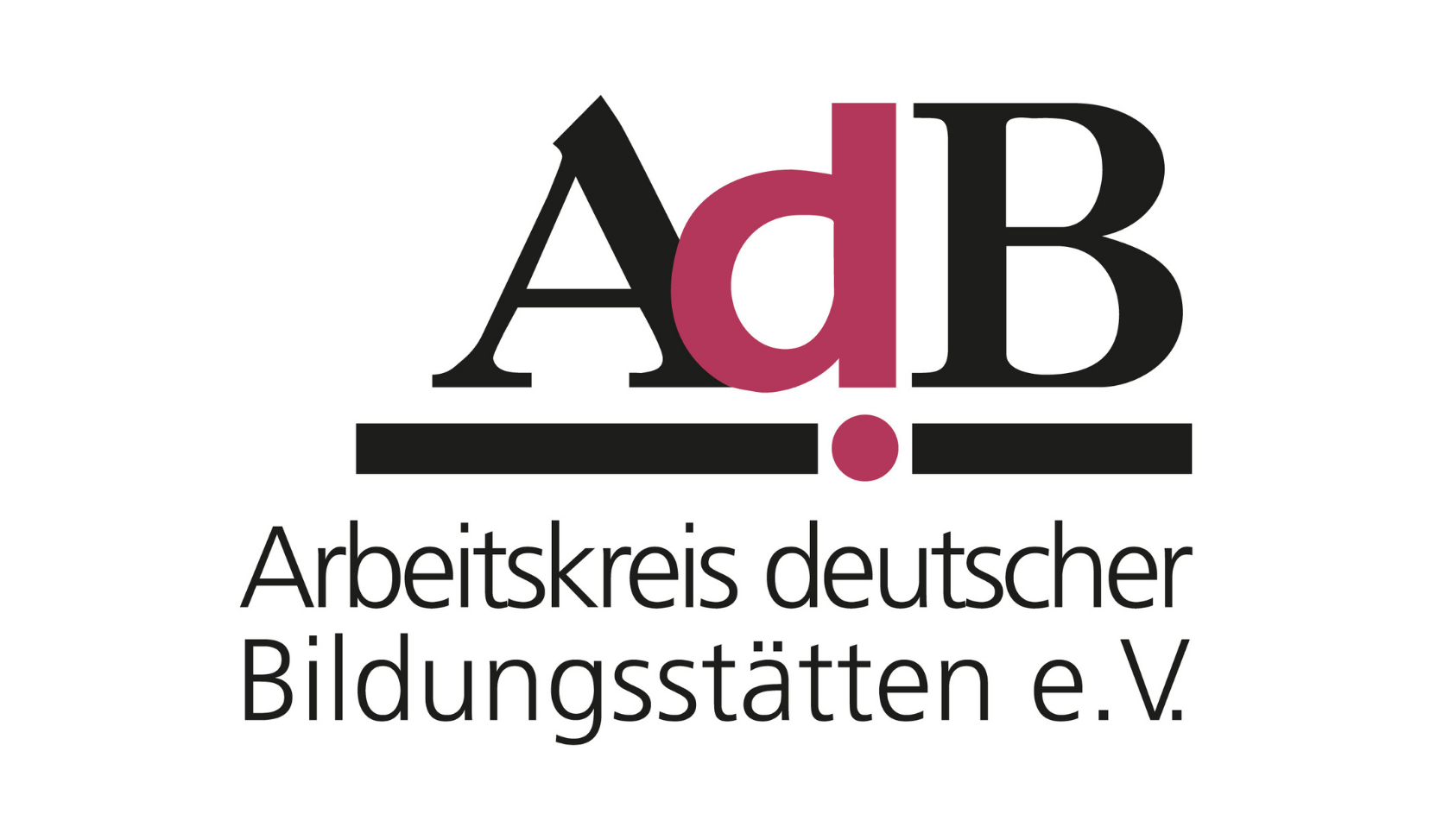 Die Abbildung zeigt das Logo der AdB - dem Arbeitskreis deutscher Bildungsstätten e.V. © AdB