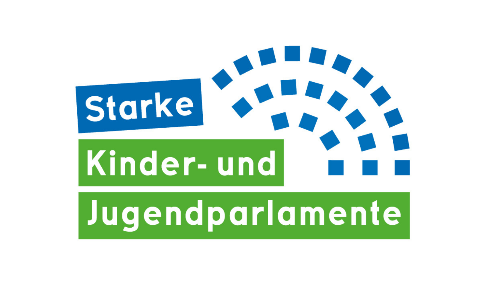 Die Abbildung zeigt das Logo der Initative Starke Kinder- und Jugendparlamente © DKHW