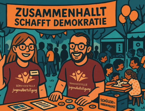 Zusam­men­halt schafft Demo­kra­tie — 10 Jahre Schüler*innenHaushalt